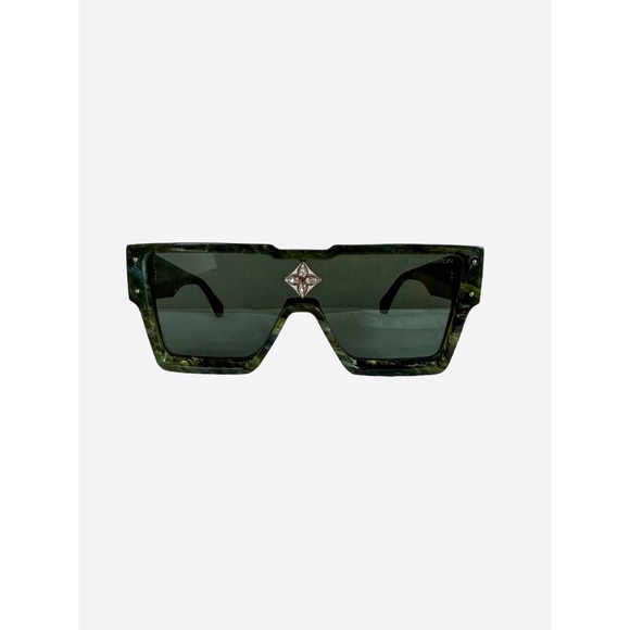 Louis Vuitton Green Marble Cyclone Sunglasses - Picture 1 of 6
